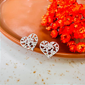 Brinco Coração Folheto