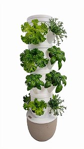 Horta Hidropônica Vertical Completa com Bomba - 15 mudas s/ LED