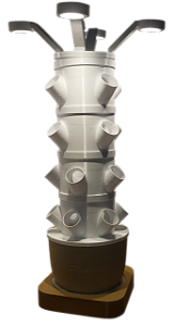 Horta Hidropônica Vertical Completa com Bomba - 19 mudas - LED 7w