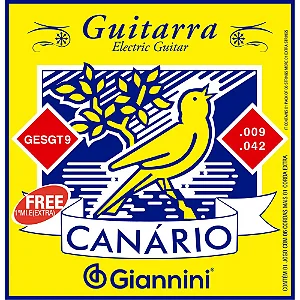 ENCORDOAMENTO PARA GUITARRA .009 SÉRIE CANÁRIO GIANNINI GESGT9
