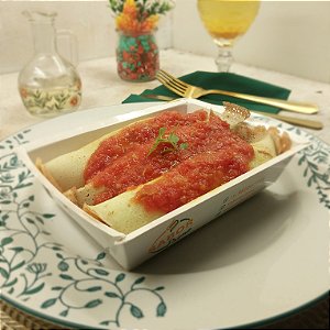 Panqueca de carne com cenoura + Molho de tomate