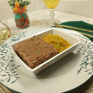 Kibe de carne assado + Purê de cabotiá