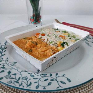 Strogonoff de frango zero lactose + Arroz a grega