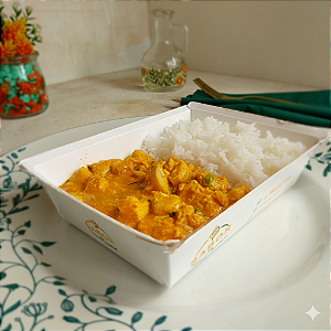 Strogonoff de frango + Arroz branco