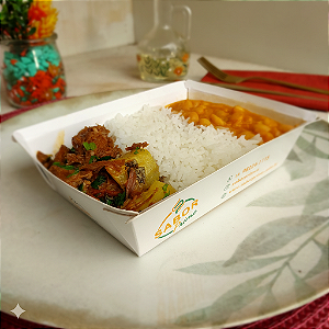 Carne de panela com batata + Arroz e Feijão