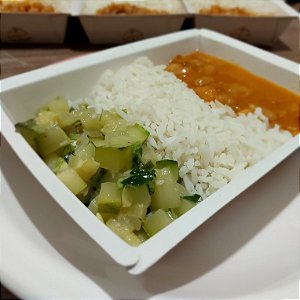 Abobrinha + Arroz e Feijão