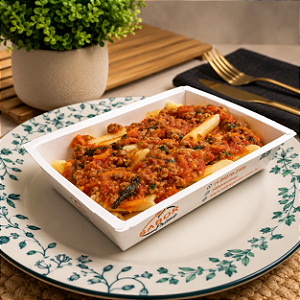 Penne a Bolonhesa natural - zero glúten