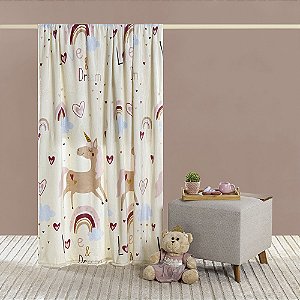 Cobertor Manta Flannel Solteiro Toque Macio Bouti Kids - Unicórnio