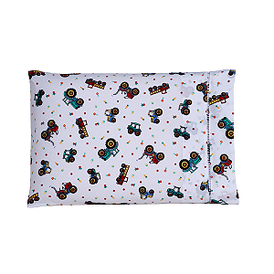 Fronha Avulsa Percal 100% Algodão 180 Fios com Ponto Palito Kids - Trator