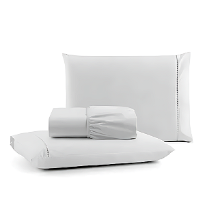 Jogo de lençol Casal Padrão 03 peças 100% Algodão Percal 300 fios Classic - Branco