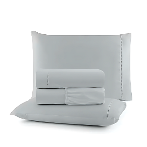Jogo de lençol Casal Padrão 04 peças 100% Algodão Percal 300 fios Classic - Cinza