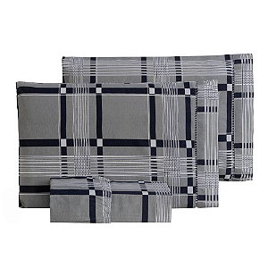 Jogo de lençol King 03 Peças 100% Algodão Percal 180 fios Vivale - Primor