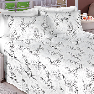 Jogo de lençol King 04 Peças 100% Algodão Percal 300 fios Home - Bambu