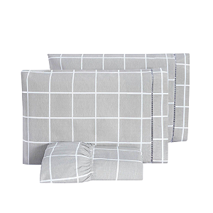 Jogo de lençol Queen 03 Peças 100% Algodão Percal 180 fios Vivale - Viena