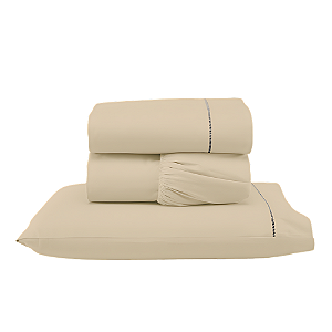 Jogo de lençol Solteiro 03 peças 100% Algodão Percal 300 fios Classic - Bege