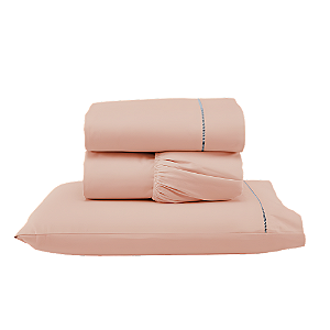Jogo de lençol Solteiro 03 peças 100% Algodão Percal 300 fios Classic - Rosa
