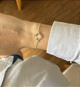 Pulseira Trevo Cristal