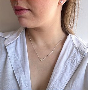 Chocker  em Prata Coração