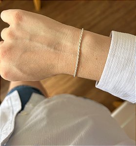 Pulseira  em Prata Corrente Baiano