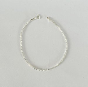 Pulseira em Prata Corrente Pipoca
