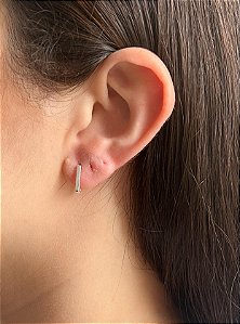 Brinco em Prata Liso