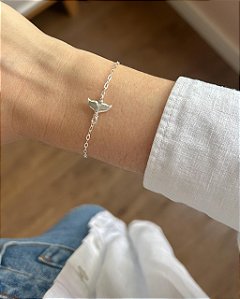 Pulseira em Prata Rabo de Baleia Liso