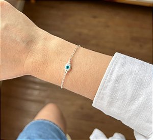 Pulseira em Prata Olho Grego