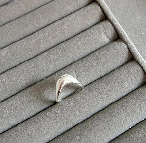Anel em Prata Abaulado Largo