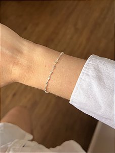 Pulseira em Prata Laminada Torcida