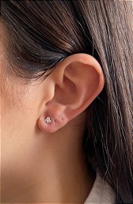 Brinco em Prata Cravejado Elisa