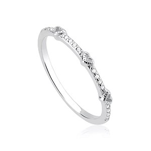 Anel em Prata Corações