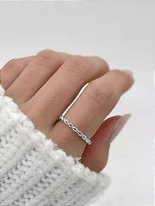 Anel em Prata Vazado