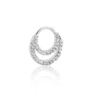 Piercing em Prata Daith Duplo