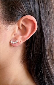 Brinco em Prata Ear Cuff Constelação