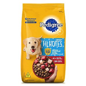 Ração Pedigree Cães Filhotes Raças Médias e Grandes Carne Frango e Cereais 3 kg