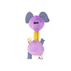 Brinquedo Pelúcia Mordedor Elefante Savana Único