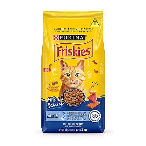 Ração Friskies Gatos Adultos Mar de Sabores 3 kg