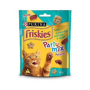 Petisco Gatos Friskies Camarão, Salmão e Atum 40g