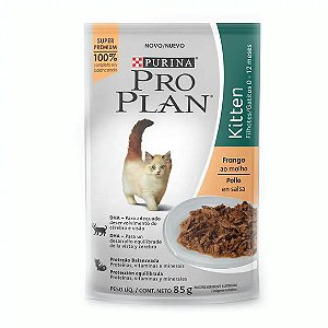 Ração Úmida Pro Plan Kitten Frango ao Molho 85 g