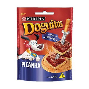 Petisco Cães Doguitos Rodízio Picanha Purina 45g