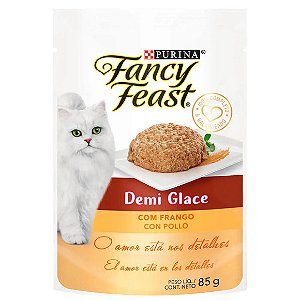 Ração Úmida Fancy Feast Demi Glace Frango 85 g