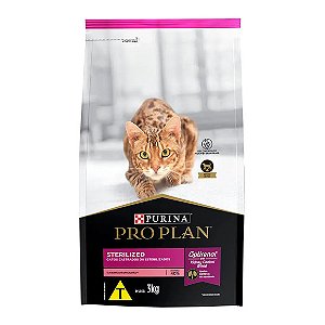 Ração Pro Plan Gatos Castrados Salmão 3kg