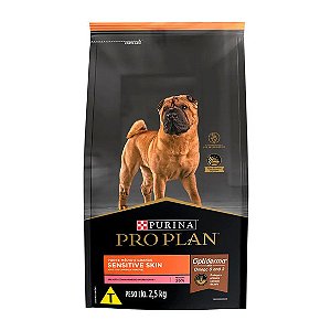Ração Pro Plan Cães Adultos Médios e Grandes Sensitive Skin Salmão 2,5 kg