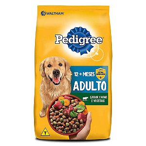 Ração Pedigree Cães Adultos Raças Médias e Grandes Carne e Vegetais 1 kg