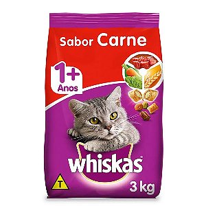 Ração Whiskas Carne 3kg