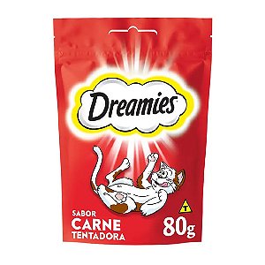 Petisco Dreamies Carne Tentadora Gatos Adultos 80 g