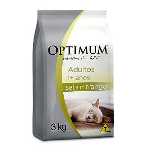 Ração Optimum para Gatos Adultos 1+ anos Frango 3 kg