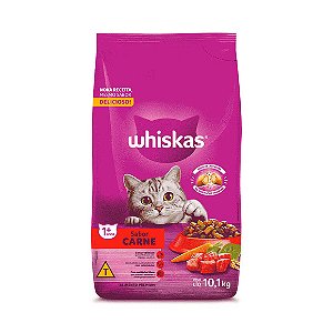 Ração Whiskas Gatos Adultos Mix Carne 10,1 kg