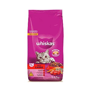 Ração Whiskas Gatos Adultos Mix Carne 2,7 kg
