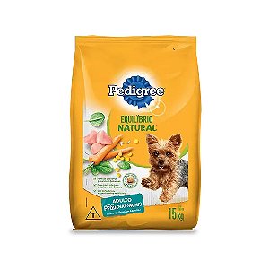 Ração Pedigree Equilíbrio Natural Cães Adultos Raças Pequenas 15 kg